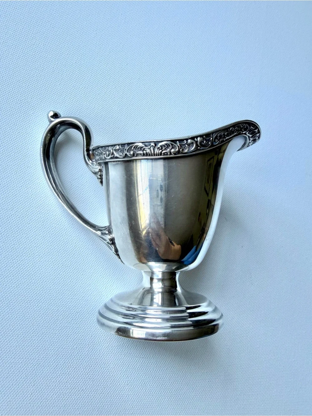 Vintage Queen City Silver Co Silverplate Sugar Bowl & Creamer Set Cincinnati